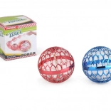 Bumerangowa piłeczka LED, czerwona