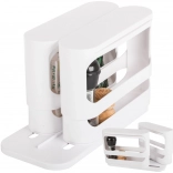 Biały plastikowy organizer kuchenny na przyprawy