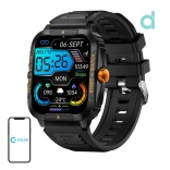 Smartwatch Colmi P76 czarno‑pomarańczowy