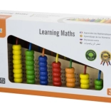 Drewniana edukacyjna zabawka do liczenia z koralikami