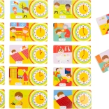 Small Foot Drewniane puzzle Zegar