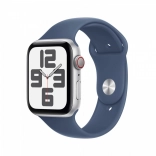 Apple Watch SE GPS + Cellular 40 mm srebrne aluminium z paskiem sportowym Denim M/L