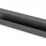 Stalowy kanał kablowy pod biurko, 60 cm, czarny