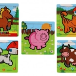Teddies drewniane puzzle moje pierwsze zwierzątka: konik