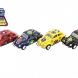 Metalowy model auta KINSMART VOLKSWAGEN Beetle 13 cm, napęd typu pull-back, 4 kolory