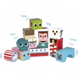 Vilac drewniane klocki dźwiękowe z motywem morza, 11 szt.