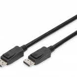 Kabel DisplayPort 8K z blokadą, 2 m, czarny