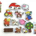 Naklejki wodne Moje pierwsze zwierzątka: Farma 12 szt. z siatką