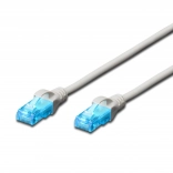 Kabel patch sieciowy U/UTP cat 5e 20 m, szary (RJ45–RJ45)