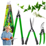 Zestaw ogrodowych nożyc i nożyc do żywopłotu 3 szt. z pokrowcami
