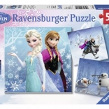 Ravensburger puzzle Frozen: zimowe przygody 3×49 elementów