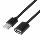 Kabel USB przedłużający 1,8 m czarny