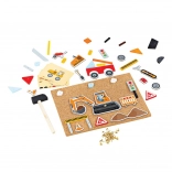 Bigjigs Toys kreatywna gra w wbijanie - transport