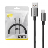 kabel ładujący i danych USB‑C BASEUS Superior z wyświetlaczem 100 W 1,5 m czarny