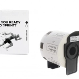 Samoprzylepne etykiety TB Print do BROTHER 62 × 29 mm, czarny nadruk na białym, 800 szt.