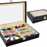 Organizer na okulary ze szklanym wiekiem, 8 przegródek SOULIMA