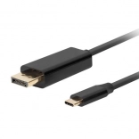 Kabel USB-C do DisplayPort 1.8m 4K 60Hz czarny