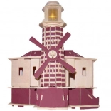 Drewniane puzzle 3D Latarniowiec