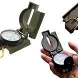 Turystyczny okrągły kompas z fluorescencyjnymi wskaźnikami