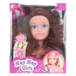 Głowa do czesania brunetka do dziecięcych fryzur z akcesoriami