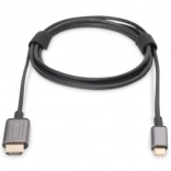 Adapter kabel HDMI 4K 30Hz na USB Typ C 3.1 czarny 1,8 m