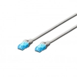Patchcord sieciowy RJ45 kat. 5e U/UTP, 25 m, szary