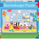 Świnka Peppa: Peppowe przygody puzzle 2x12 elementów