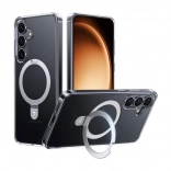 Etui na telefon Torras Ostand Series do Samsung S25 przezroczyste