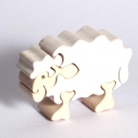 Drewniana układanka wkładanka Owca