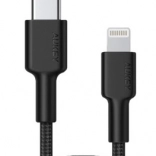 Kabel Lightning na USB‑C 1,2 m, nylonowy pleciony, czarny