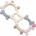 Hess drewniana grzechotka motoryczna różowa