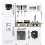 duża biała drewniana kuchnia dla dzieci ECOTOYS