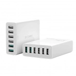 Ładowarka USB 6 portów BlitzWolf QC 3.0, 60W biała
