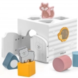 Drewniana układanka ze zwierzątkami