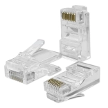 Modułowy złącze RJ45 CAT5e UTP, pozłacane styki 100 szt