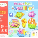 Wyrób gipsowych magnesów – motywy morskie