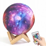Lampka nocna Księżyc 15 cm, 16 kolorów z pilotem