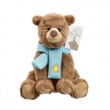 Pluszowy miś z niebieskim szalikiem