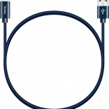 Tekstylny kabel USB-A 2.0 / USB-C 3 A, 480 Mb/s