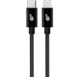 Kabel Lightning MFi - USB C czarny 1m