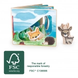 Interaktywna drewniana książeczka obrazkowa Small Foot