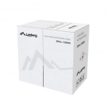 lanberg utp kabel cat 5e cu 305 m, drut, niebieski, certyfikacja fluke