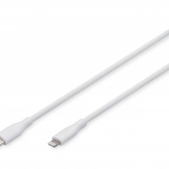 Silikonowy kabel USB‑C – Lightning, USB 2.0 60 W, certyfikowany MFi, 1 m Biały