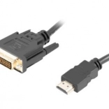Kabel HDMI do DVI‑D Dual Link 3 m – czarny