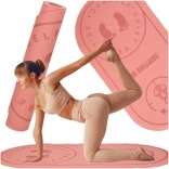 Różowa mata do ćwiczeń i skakania