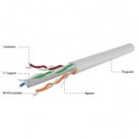 Kabel UTP Kategoria 6 AWG24 100 m szary