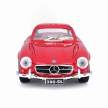 Mercedes-Benz 300SL Czerwony Metalowy Model 1:24