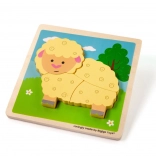 Puzzle do wkładania Owca od Bigjigs Toys