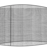 Moskitiera na ogrodowy parasol 3 m – czarna