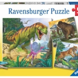 Puzzle dinozaury 3×49 elementów